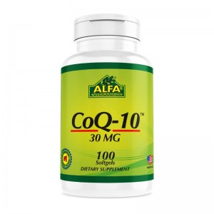 ﻿کپسول کوکیوتن 30 میلی گرمی آلفا ویتامینز بسته 100 عددی