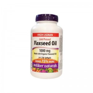 کپسول روغن بذر کتان وبر نچرالز 60 عددی