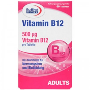قرص ویتامین ب12 یوروویتال 60 عددی