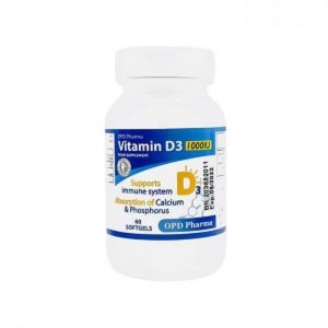 سافت ژل ویتامین د3 او پی دی فارما 60 عددی