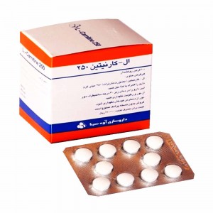 قرص خوراکی  ال-کارنیتین250 میلی گرم داروسازی اوه سینا 100 عددی