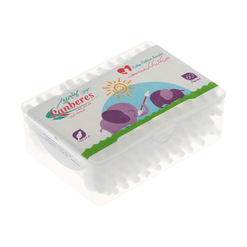 گوش پاک کن نوزادی 60 عددی پنبه ریز