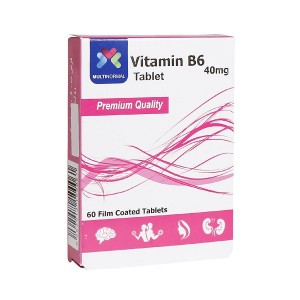 قرص ویتامین ب 6 40 میلی گرم مولتی نرمال 60عدد