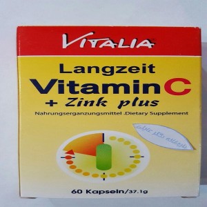 کپسول ویتامین سی و زینک 60 عددی ویتالیا