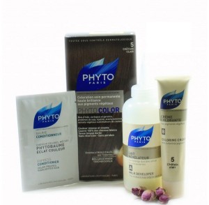 کیت رنگ مو فیتو مدل PhytoColor حجم 40 میل شماره 5 فندقی روشن