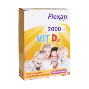 کپسول 2000 واحد ویتامین D3 فیشر فلکسان 60 عددی