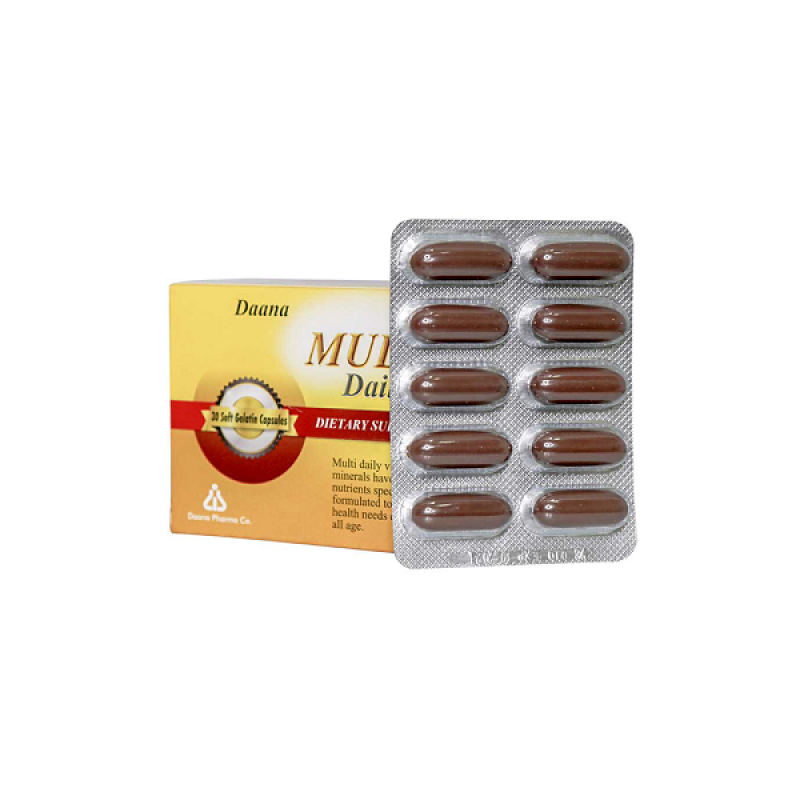 کپسول مولتی دیلی دانا فارما 30 عدد