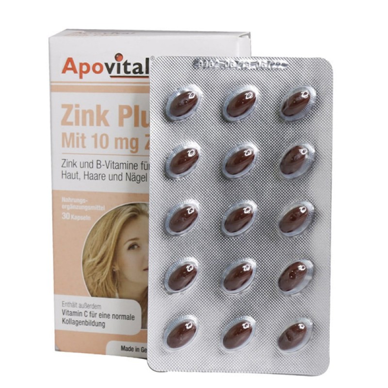 کپسول ژلاتینی نرم زینک پلاس آپوویتال 30 عدد