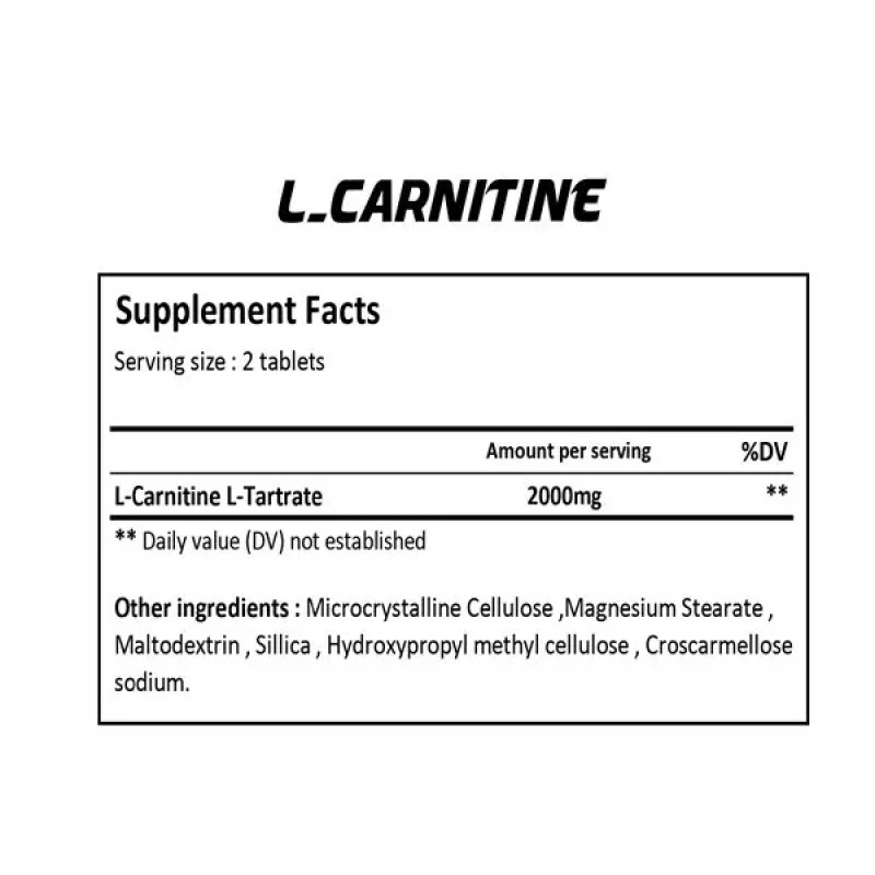 قرص ال کارنیتین ژن استار 1000 میلی گرم  60 عددی
