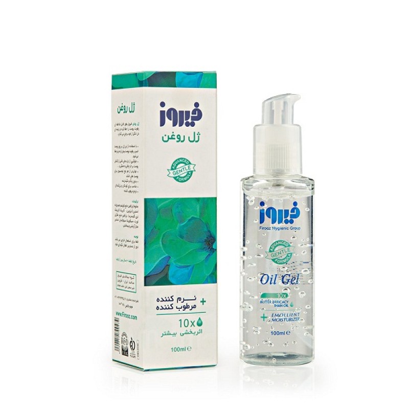 ژل روغن مرطوب کننده و نرم کننده فیروز مناسب پوست خشک 100 میلی لیتر