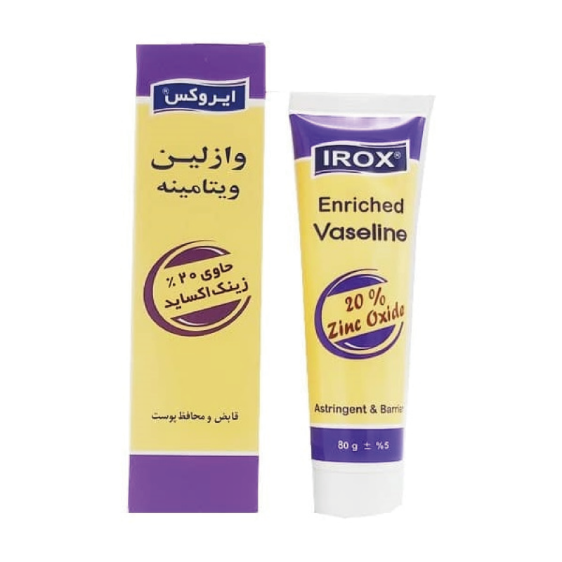 کرم وازلین ویتامینه حاوی زینک اکساید ایروکس