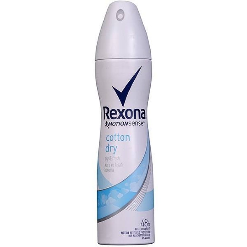 اسپری ضد تعریق زنانه رکسونا مدل Cotton Dry حجم 150 میلی لیتر