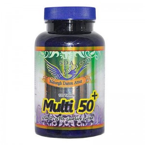 قرص مولتی ویتامین بالای 50 سال سیمرغ دارو عطار 100 عددی