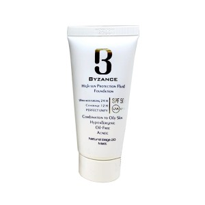 فلوئید ضد آفتاب کرم پودری SPF50 شماره 20 بژ طبیعی بیزانس 30میلی لیتر