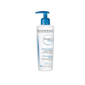 کرم ترمیم کننده و تغذیه کننده بایودرما مناسب پوست خشک تا خیلی خشک مدل Atoderm Cream حجم 200 میل-پمپی