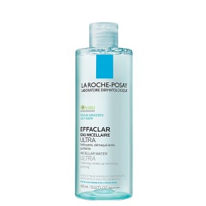 پاک کننده آرایش لاروش پوزای مدل Effaclar Micellar Water Ultra مناسب پوست های چرب و حساس 400میل