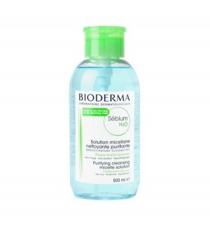 محلول پاک کننده آرایش بایودرما مدل Sebium H2O حجم 500 میلی لیتر