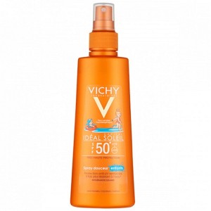 اسپری ضد آفتاب صورت و بدن کودکان ویشی SPF50 حجم 200 میل