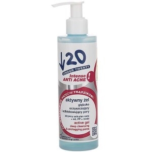 ژل پاک کننده عمیق و تنگ کننده منافذ آندر 20 سری Anti Acne مدل Deep Cleansing And Unclogging Poresحجم 200 میلی لیتر