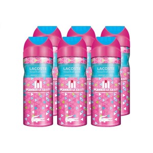 اسپری خوشبو کننده بدن زنانه پلی هات مومنت مدل LACOSTE TOUCH Of pink 