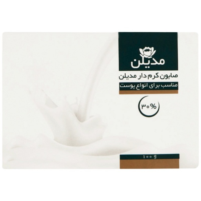 صابون کرمدار مدیلن مناسب انواع پوست وزن 100 گرم