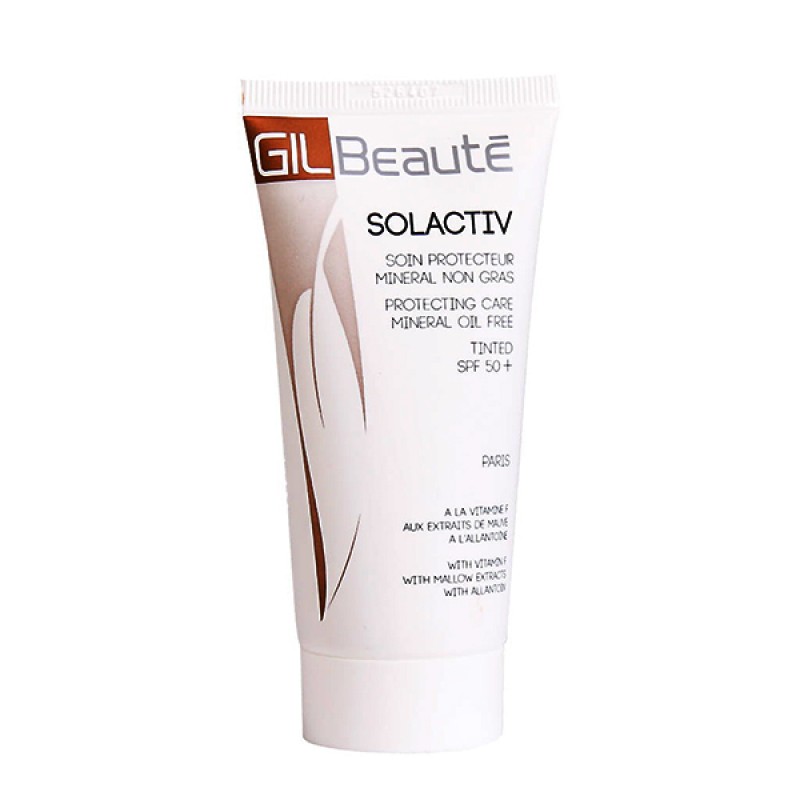 کرم ضد آفتاب سول اکتیو رنگی مینرال فاقد چربی SPF50 ژیل بوته 50 میلی لیتر