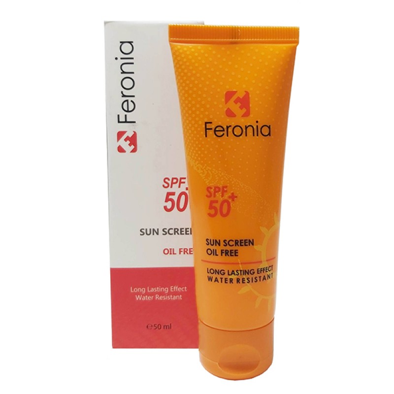 کرم ضد آفتاب بی رنگ و فاقد چربی SPF50 فرونیا 50 میلی لیتر