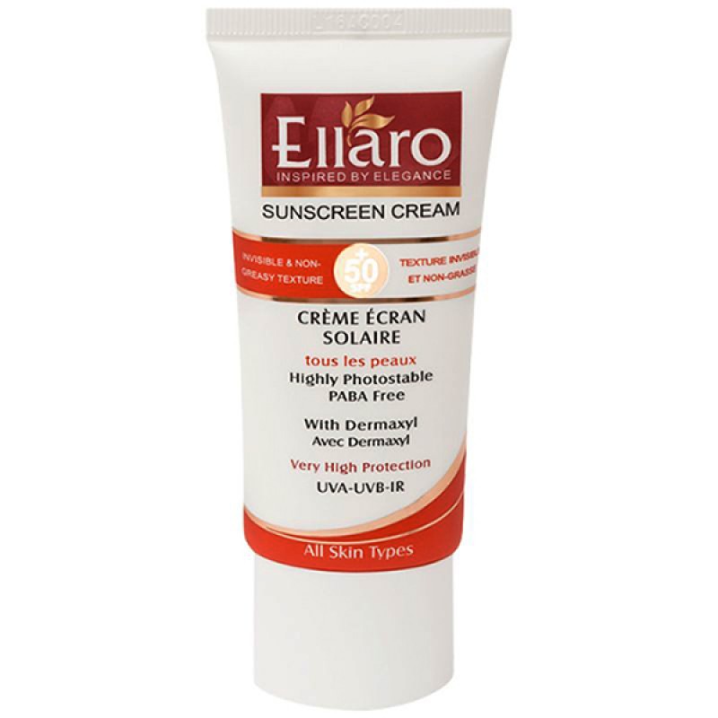 کرم ضد آفتاب فاقد چربی بی رنگ SPF50 الارو 40 میلی لیتر