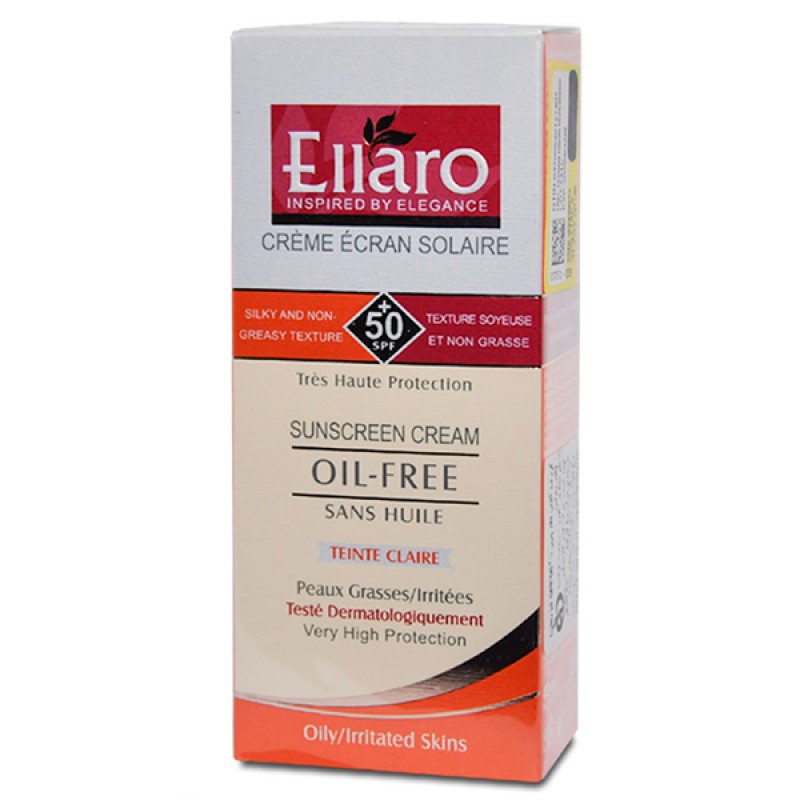 کرم ضد آفتاب فاقد چربی بژ طبیعی SPF50 الارو 40 میلی لیتر