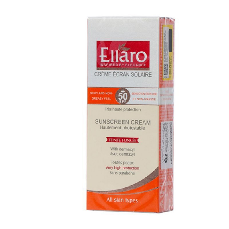 کرم ضد آفتاب بژ طبیعی الارو SPF50 مناسب انواع پوست ۵۰ میلی‎ لیتر 
