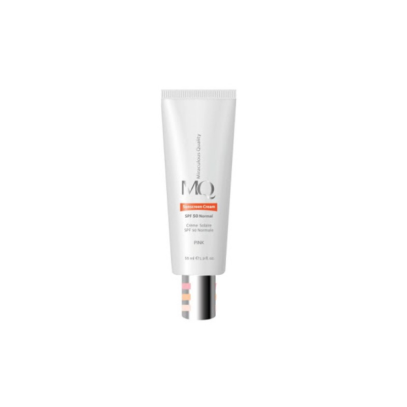 کرم ضد آفتاب نرمال SPF50 صورتی ام کیو 55 میلی لیتر