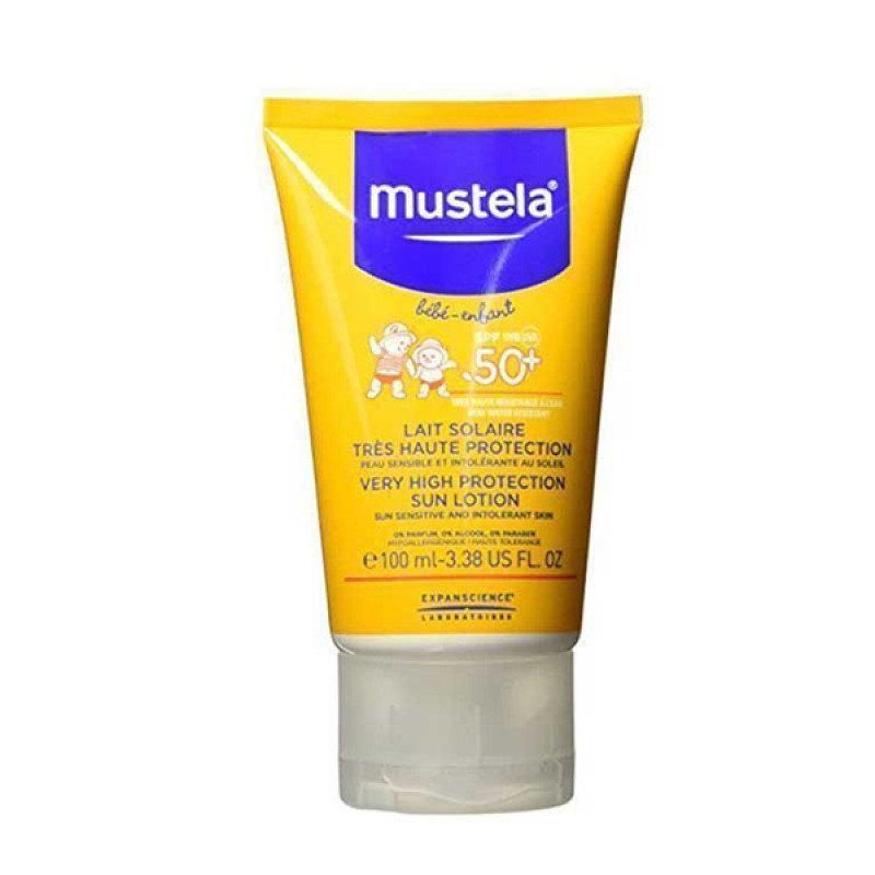 لوسیون ضد آفتاب کودکان SPF50 موستلا 100 میلی لیتر