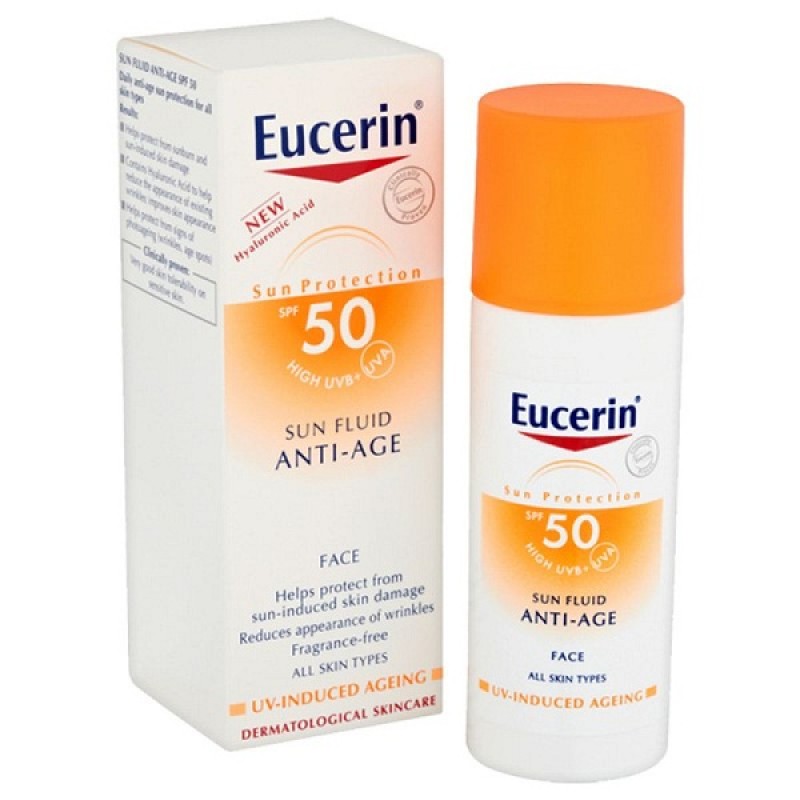 فلوئید ضد آفتاب ضد پیری SPF50 مناسب چروک های سطحی اوسرین 50 میل