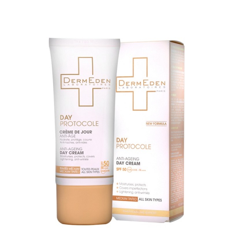 کرم ضد آفتاب و ضد چروک درمدن سری Day Protocole Spf50 حجم 50 میلی لیتر