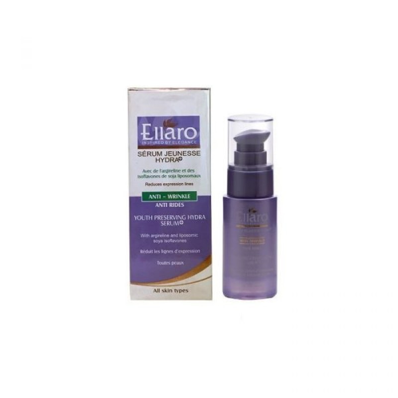 سرم ضد چروک الارو مدل Youth Preserving Hydra Serum Plus حجم 30 میلی لیتر