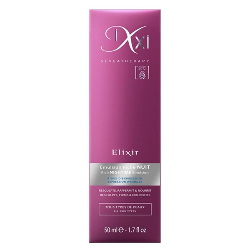امولسیون شب احیا کننده و سم زدا مدل Elixir ایکسی حجم 50 میل