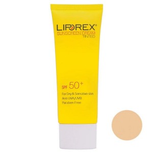 کرم ضد آفتاب بی رنگ لیپورکس +SPF50 مناسب پوست خشک و حساس حجم 40 میل