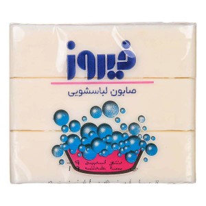 قالب صابون لباسشویی فیروز 120 گرمی 4 عددی