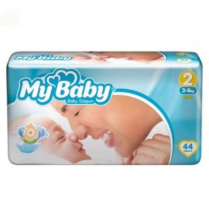پوشک بچه مای بی بی سایز دو 2 (3 تا 6 کیلوگرم) بسته 44 عددی