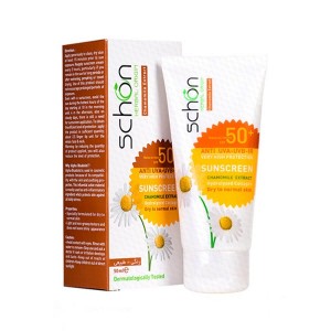 کرم ضد آفتاب SPF50 رنگ طبیعی پوست خشک تا نرمال شون 50 میلی لیتر