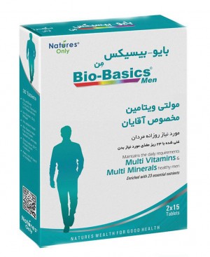 قرص مولتی ویتامین بایوبیسیکس آقایان نیچرز انلی 30 عددی