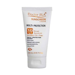 دکتر ژيلا کرم ضدآفتاب مولتي پروتکشن SPF50 بي رنگ