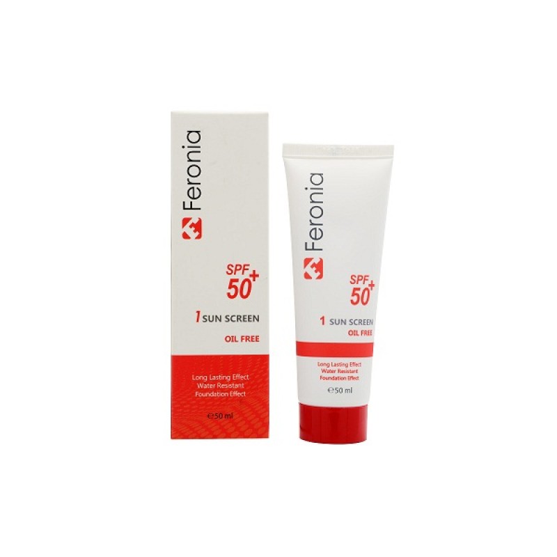 ضدآفتاب spf ۵۰ فاقدچربی رنگ متوسط فرونیا ۵۰ میل