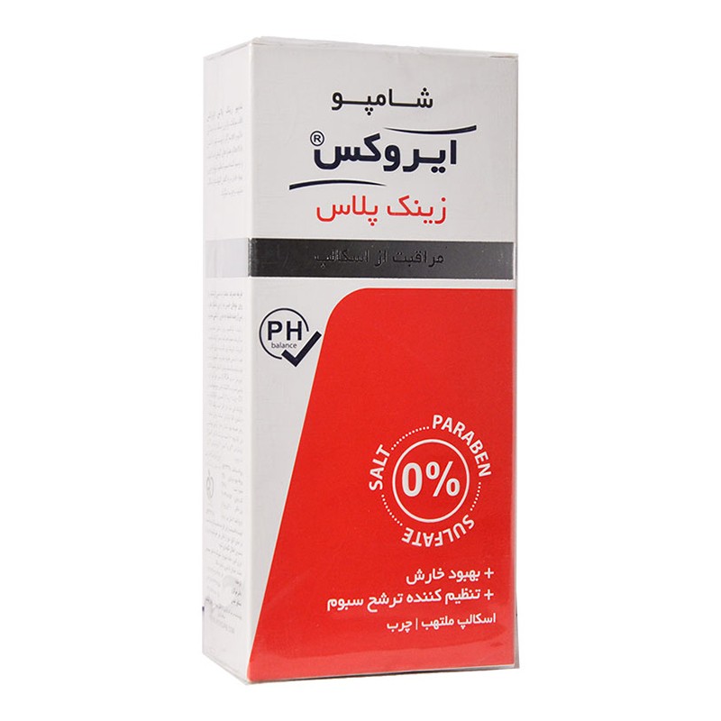 شامپو زینک پلاس ایروکس ۲۰۰ میلی لیتر