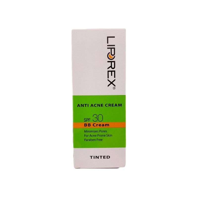 کرم ضد آفتاب ضد جوش رنگی لیپورکس SPF 30 حجم 30mL
