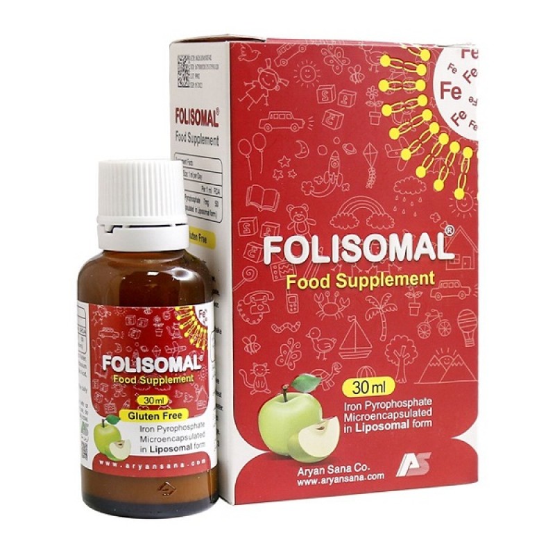 قطره آهن فولیزومال آریان سنا 30 میلی لیتر