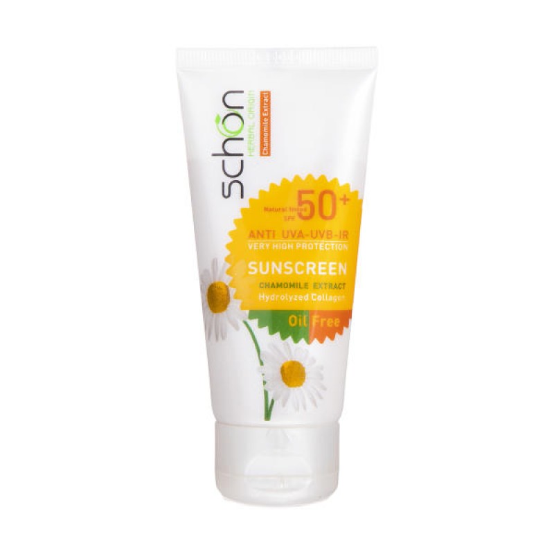 کرم ضد آفتاب SPF50 رنگ طبیعی پوست خشک تا نرمال شون 50 میلی لیتر