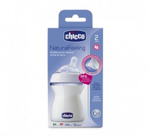 شیشه شیر نچرال فیلینگ+2 ماه چیکو 250 میل