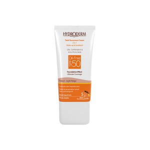 هيدرودرم ضدآفتاب کرم پودري فاقد چربي بژ متوسط SPF50