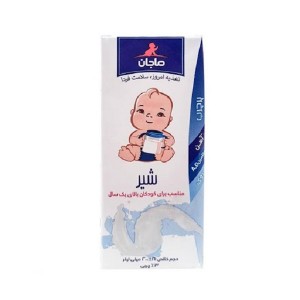 شیر پر چرب غنی شده ماجان کاله حجم 200 میلی لیتر